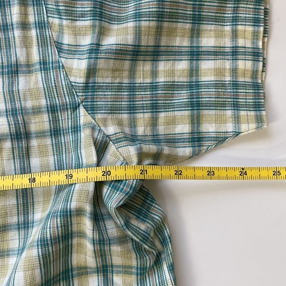 Cabelas Button Up Shirt Womens Large Plaid Green Pink Purple Lot of‎ 3 - Picture 5 of 15